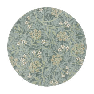 GLASS CHOPPING BOARD : WILLIAM MORRIS  : JASMINE