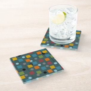 Glass Coaster- Mid-Century Modern 1.3 Seamless Coaster