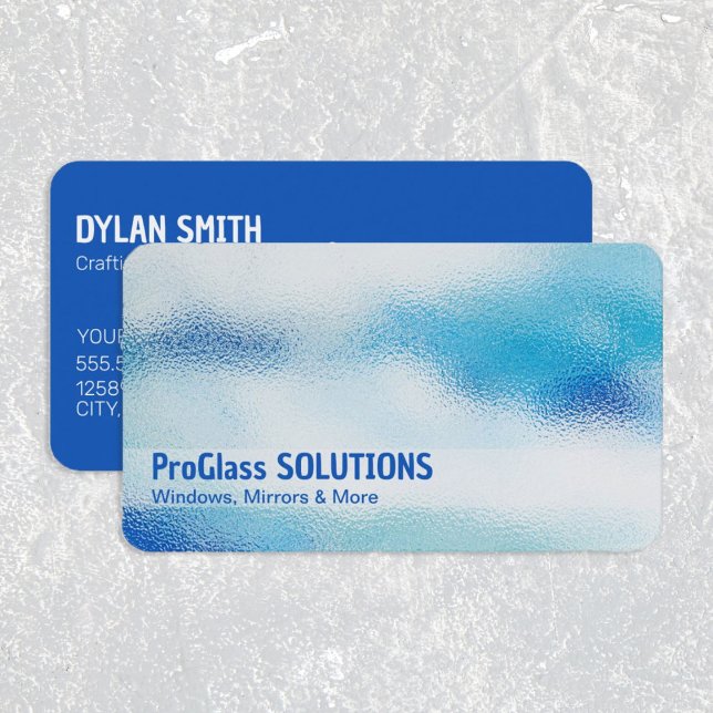 Glass Company Glassworks Business Card (Glass Company Glassworks Business Card Photo)