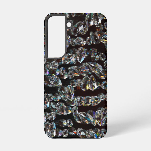 Glass Crystals Reflections Samsung Galaxy S22 Case (Back)