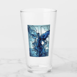 Glass Cup Blue Angel