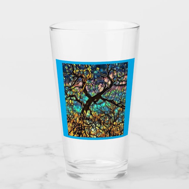 Glass Cup- Tree of Life (Front)