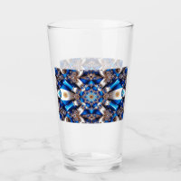 Glass cup with Argentinian Colours