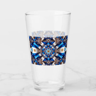Glass cup with Argentinian Colours