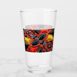 Glass cup with Germany Colours