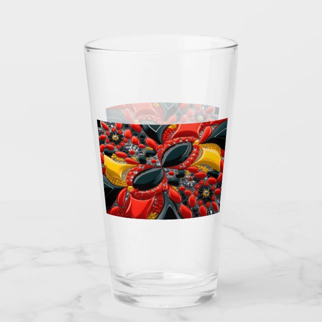 Glass cup with Germany Colours (Front)