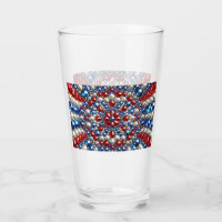 Glass cup with Netherlands Colours
