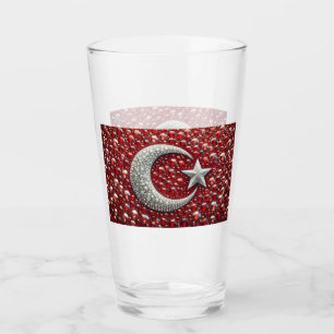 Glass cup with Turkish Colours