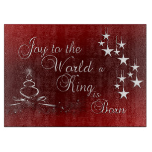 Glass Cutting Board/Christmas Board