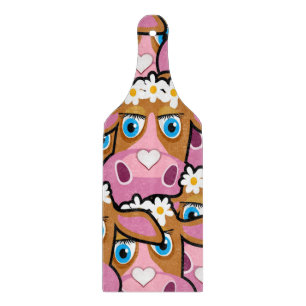Glass Cutting Board Cow