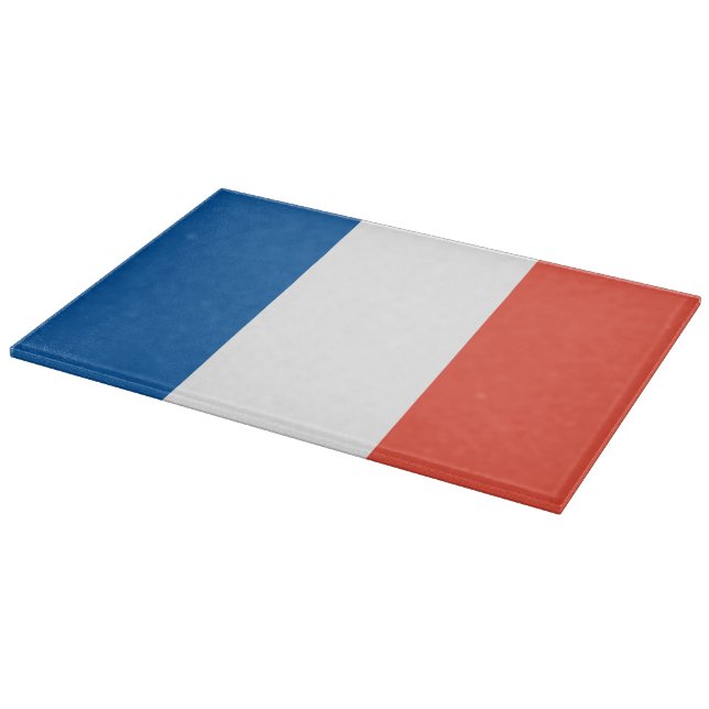 glass cutting board France Fahne (Corner)