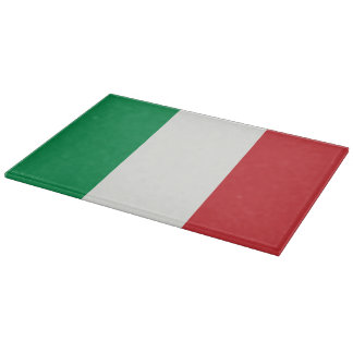 glass cutting board Italy flag