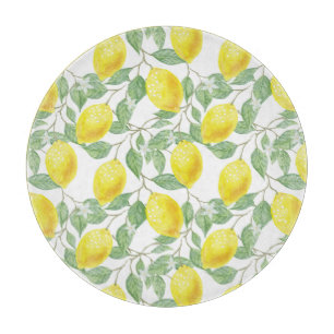 Glass Cutting Board-Lemons Board