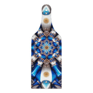 Glass cutting board paddle Argentinian Colours