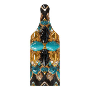 Glass cutting board paddle Bahamas Colours