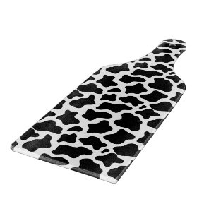 Glass Cutting Board Paddle Cow