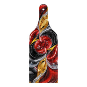 Glass cutting board paddle German Colours