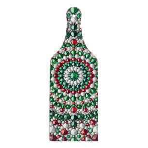 Glass cutting board paddle Italian Colours