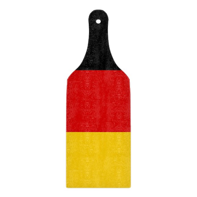Glass cutting board paddle with flag of Germany (Front)