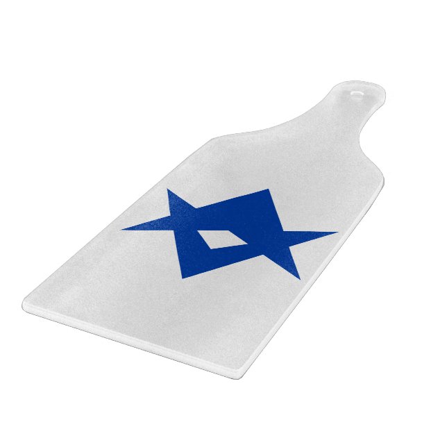 Glass cutting board paddle with flag Toyota City (Corner)