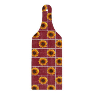Glass Cutting Board Sunflower