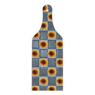 Glass Cutting Board Sunflower