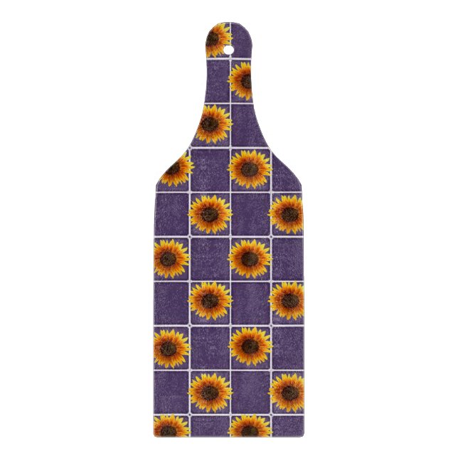 Glass Cutting Board Sunflower (Front)