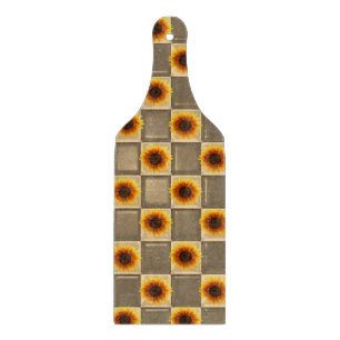 Glass Cutting Board Sunflower
