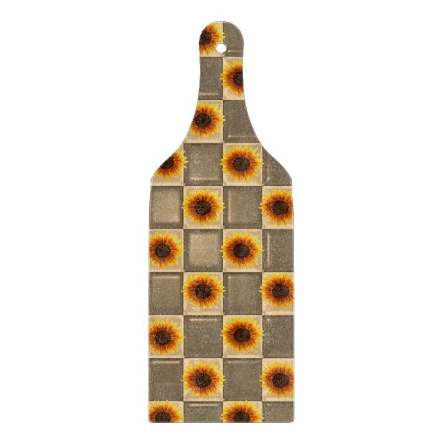 Glass Cutting Board Sunflower (Front)