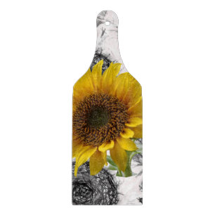 Glass Cutting Board Sunflower
