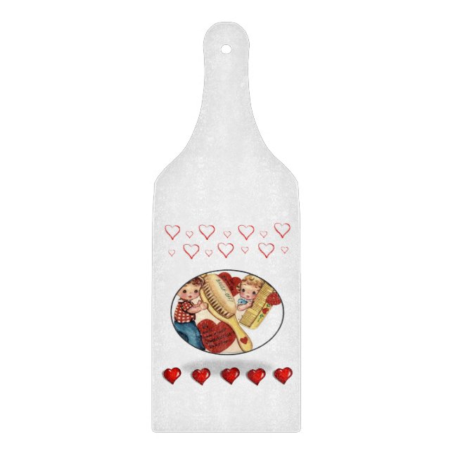 Glass Cutting Board Valentine's Day (Front)