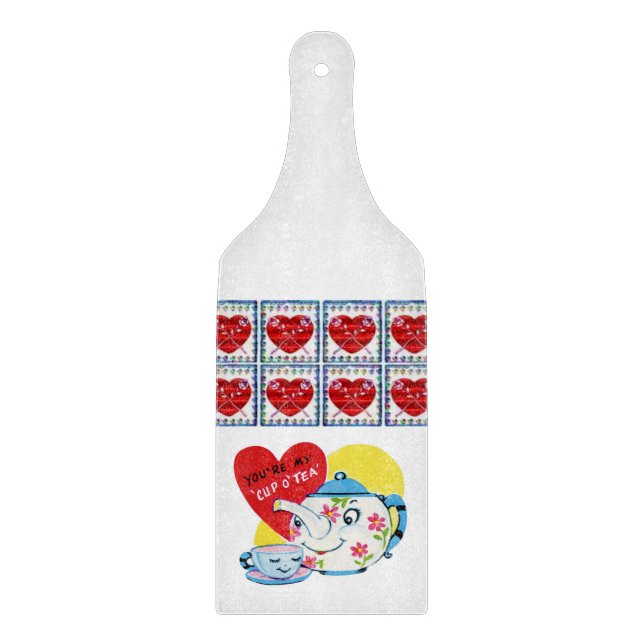 Glass Cutting Board Valentine's Day (Front)