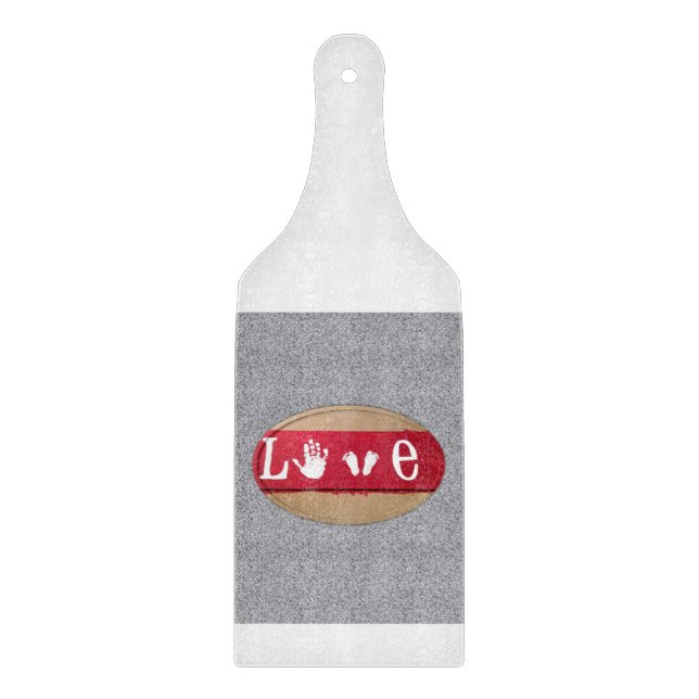 Glass Cutting Board Valentine's Day (Front)