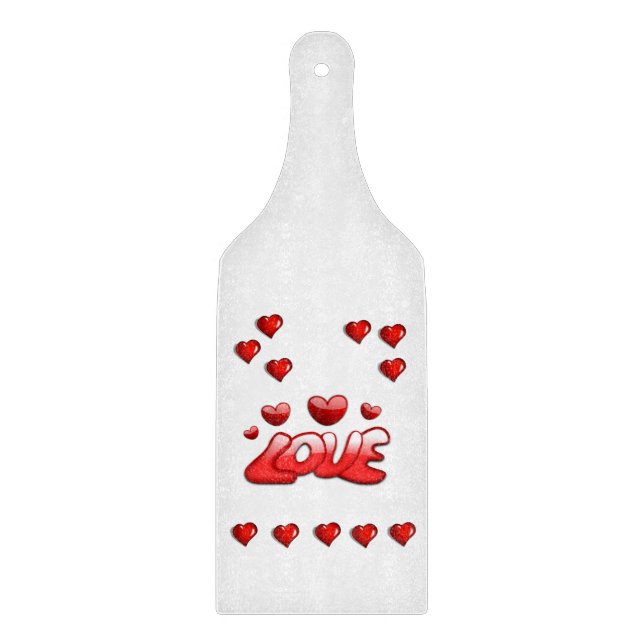 Glass Cutting Board Valentine's Day (Front)
