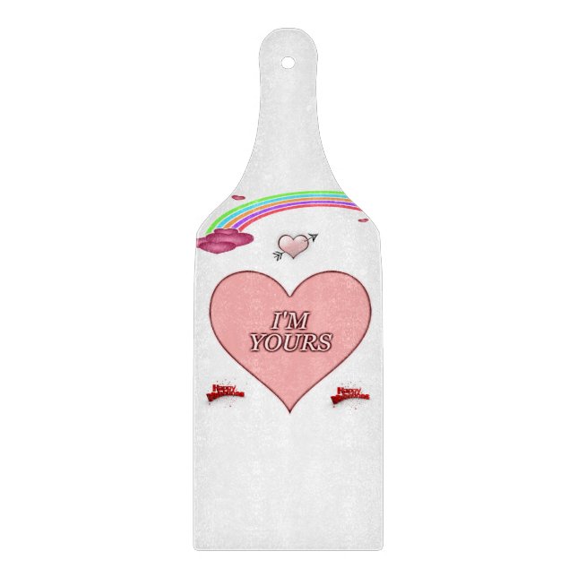 Glass Cutting Board Valentine's Day (Front)