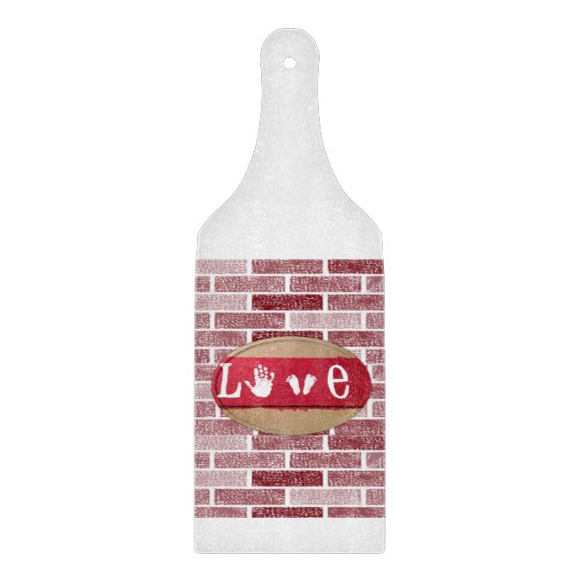 Glass Cutting Board Valentine's Day (Front)