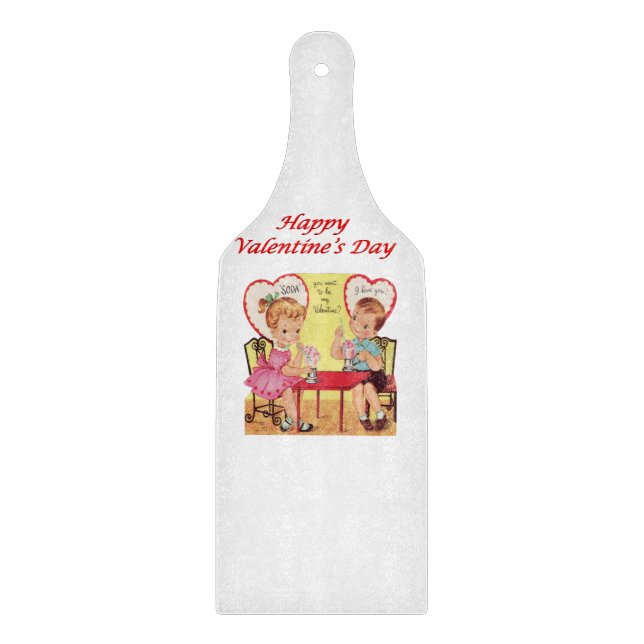 Glass Cutting Board Valentine's Day (Front)