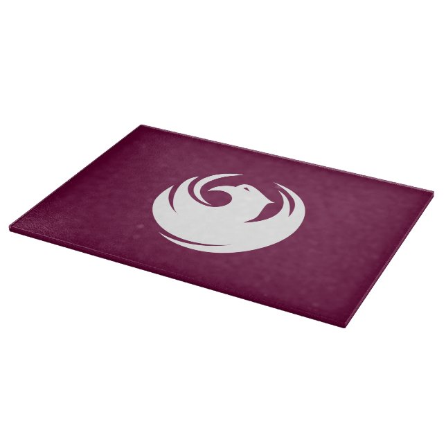 Glass cutting board with Flag of Phoenix City (Corner)