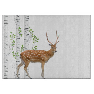 Glass Cutting  Deer Doe Woodland Buck Board