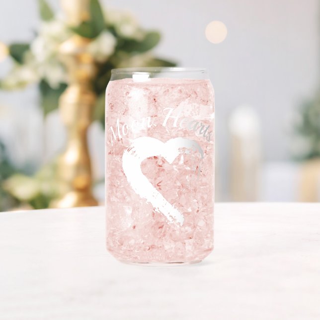 Glass Drinkware Moon Hearts  (Insitu (Wedding))