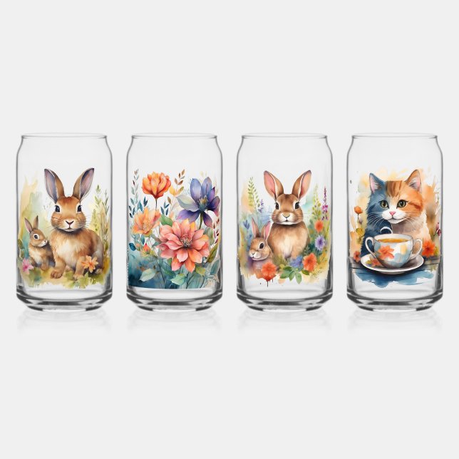 Glass Drinkware Set for Birthday and Baby Shower  (Front)