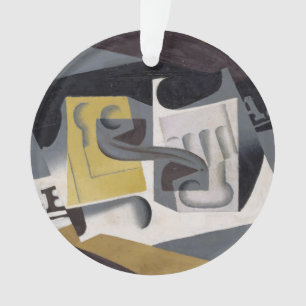 Glass et Newspaper, 1917 (huile sur le