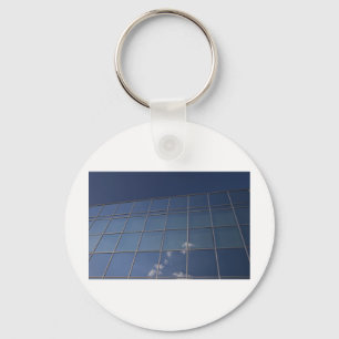 glass facade - corporate building keychain