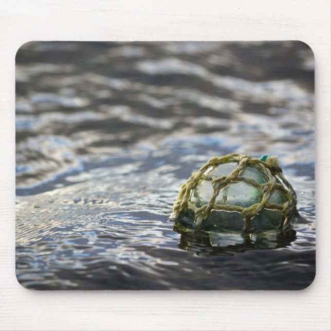 Glass Fishing Float Portrait Mouse Pad (Front)