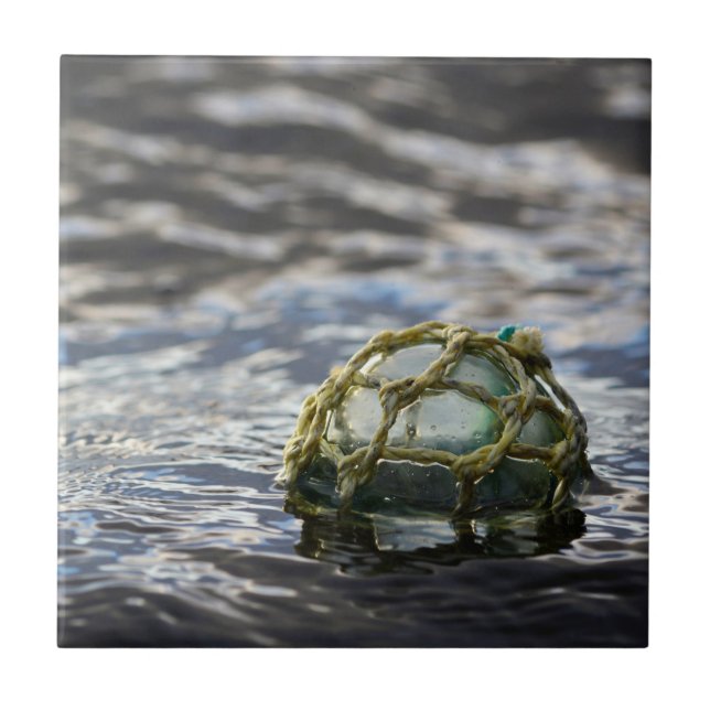 Glass Fishing Float Portrait Tile (Front)