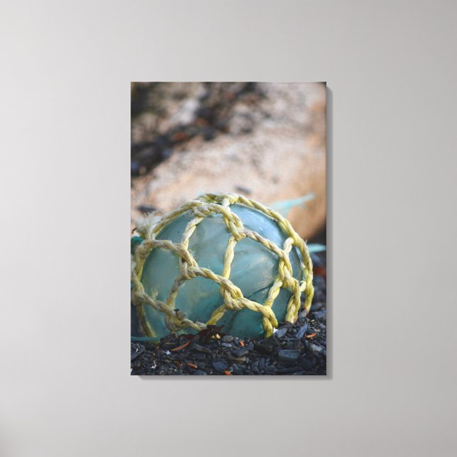 Glass Fishing Float, Vertical Canvas Print (Front)