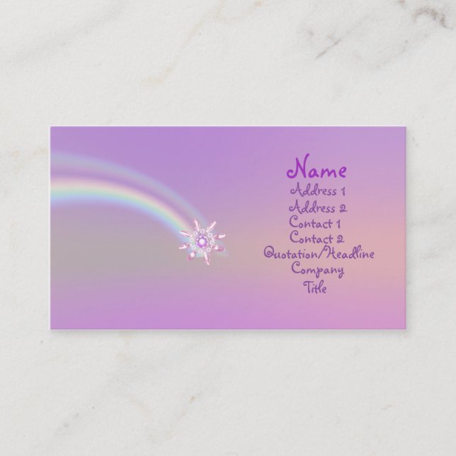 Glass Flower Business Card (Front)