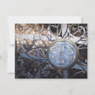 Glass Flower Face Postcard