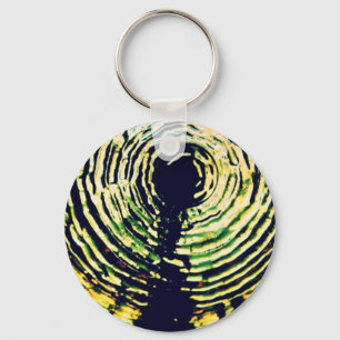 Glass Flower Keychain