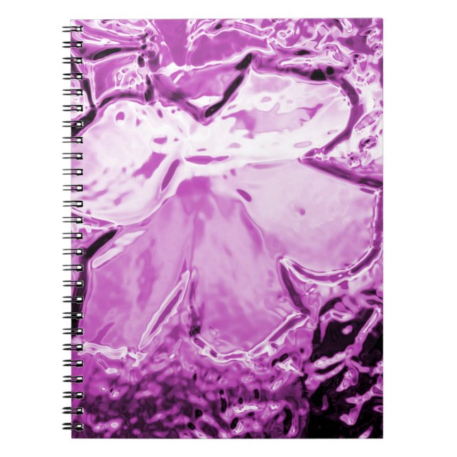 Glass Flower Purple Notebook (Front)